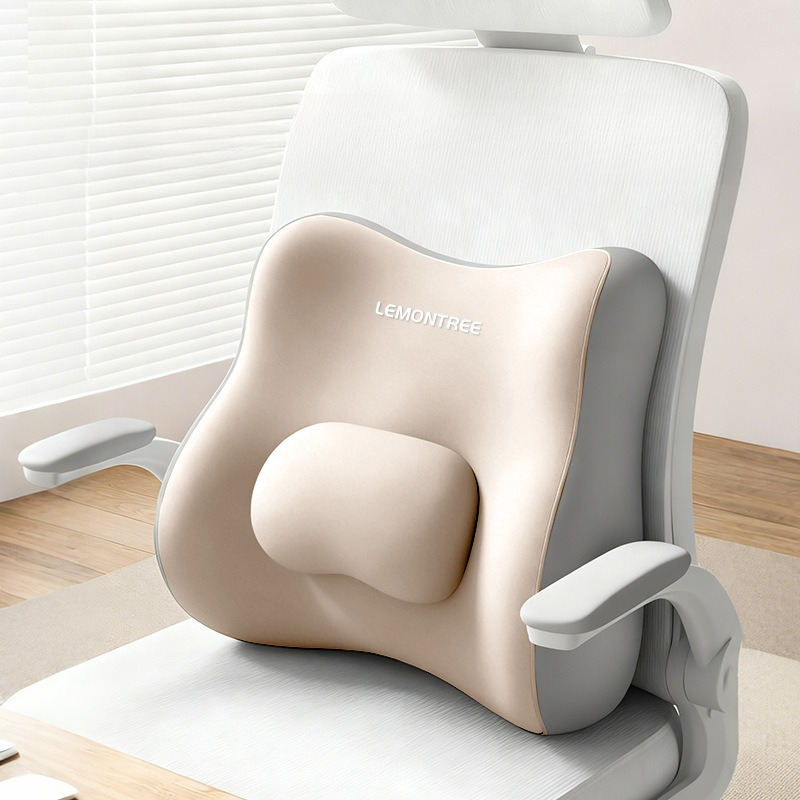 Ergonomic Lumbar Support Pillow Memory Foam Back Cushion For Office Chair Comfort Posture Relief 0