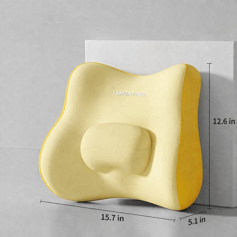 Ergonomic Lumbar Support Pillow Memory Foam Back Cushion For Office Chair Comfort Posture Relief 3