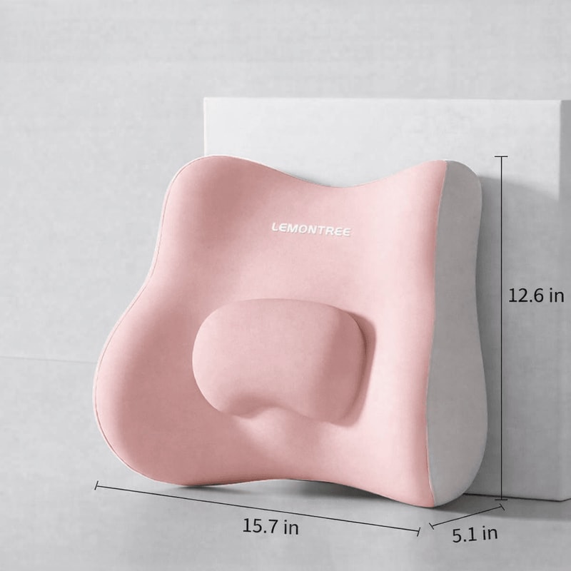 Ergonomic Lumbar Support Pillow Memory Foam Back Cushion For Office Chair Comfort Posture Relief 4