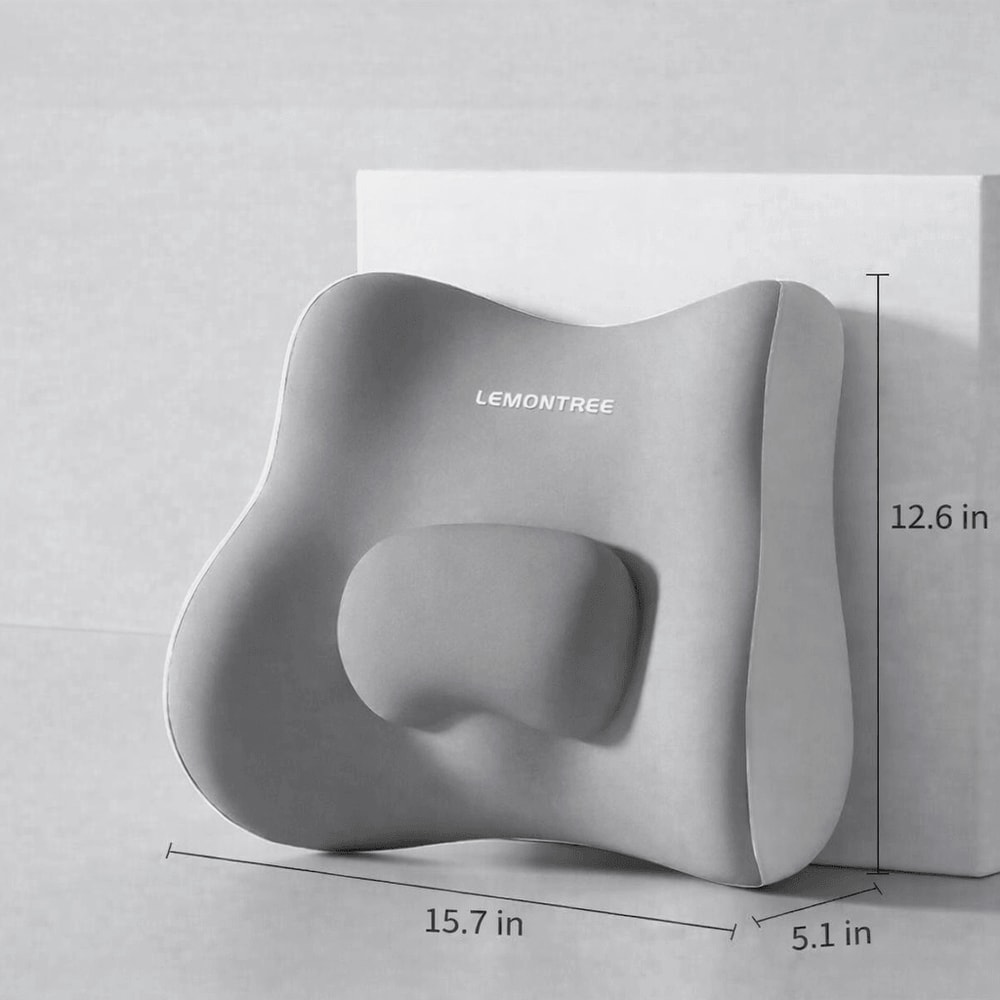 Ergonomic Lumbar Support Pillow Memory Foam Back Cushion For Office Chair Comfort Posture Relief 5