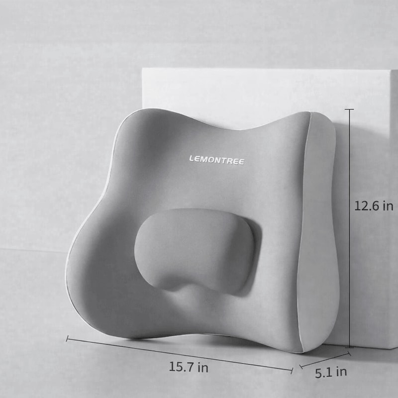 Ergonomic Lumbar Support Pillow Memory Foam Back Cushion For Office Chair Comfort Posture Relief 5