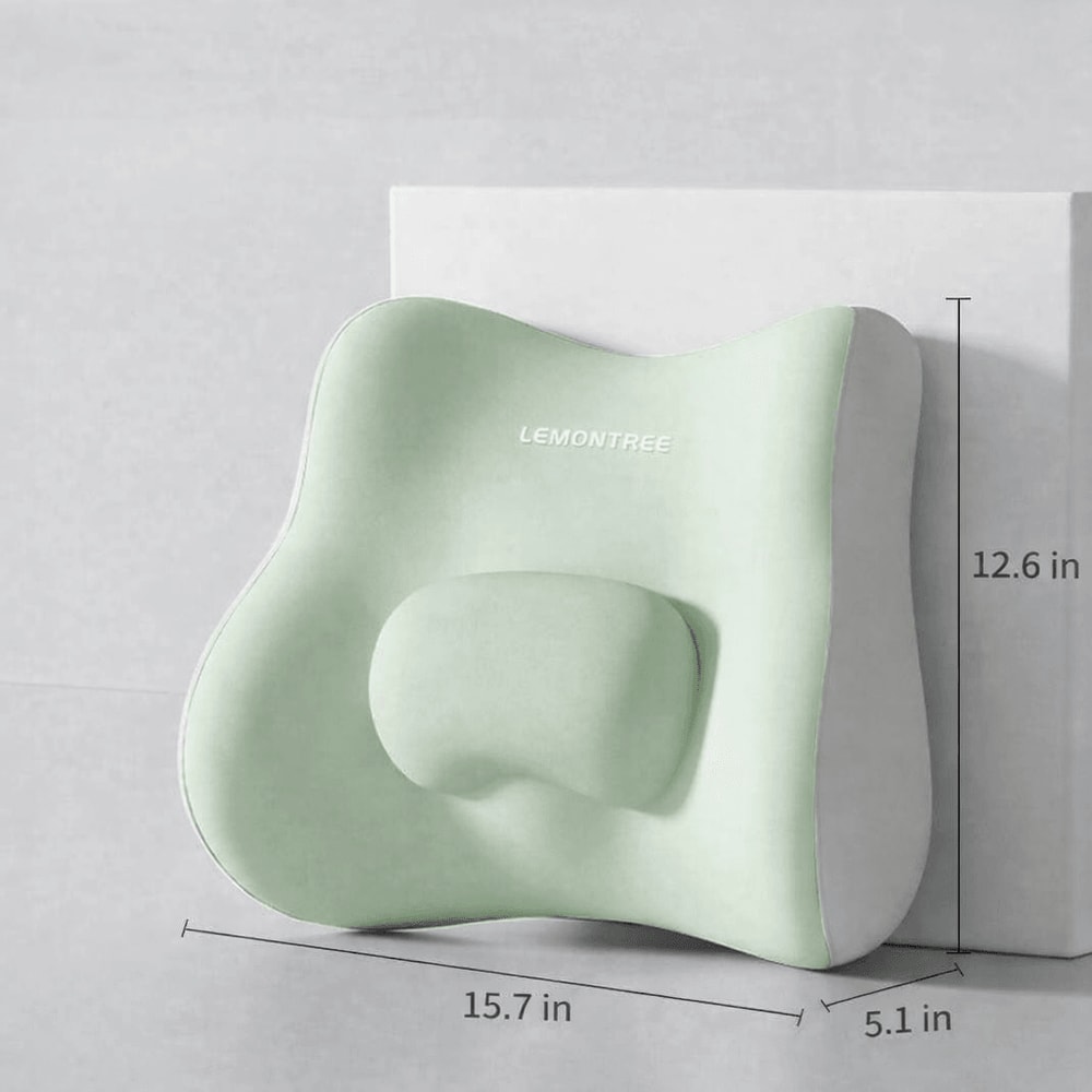 Ergonomic Lumbar Support Pillow Memory Foam Back Cushion For Office Chair Comfort Posture Relief 7