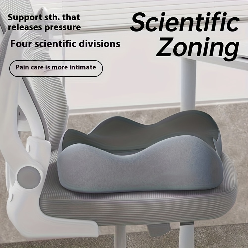 Ergonomic Coccyx Cushion for Office & Car Breathable Soft Support for Comfort and Relief