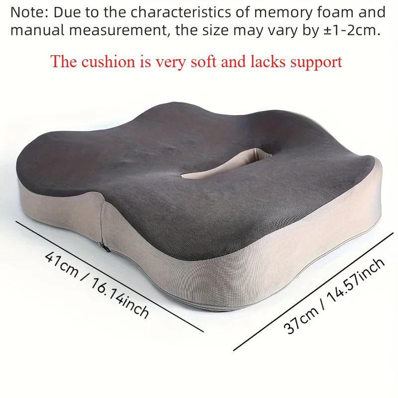 Ergonomic Coccyx Cushion for Office & Car Breathable Soft Support for Comfort and Relief