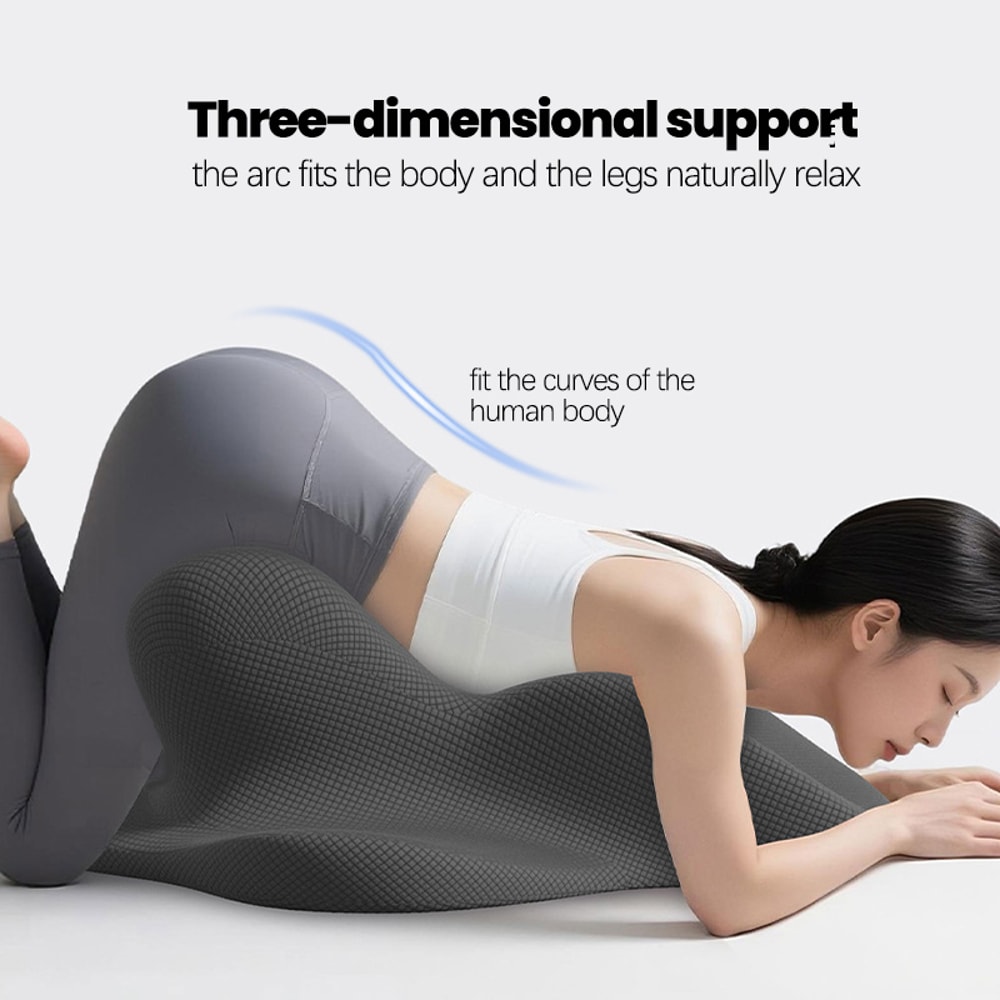 Ergonomic Memory Foam Bed Pillow For Headboard Chin Back Support 1