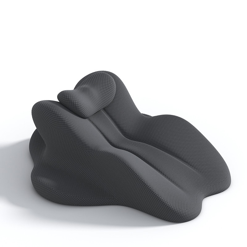 Ergonomic Memory Foam Bed Pillow For Headboard Chin Back Support 5