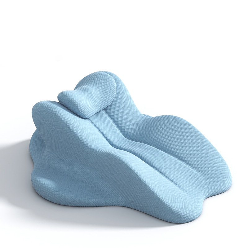 Ergonomic Memory Foam Bed Pillow For Headboard Chin Back Support 6