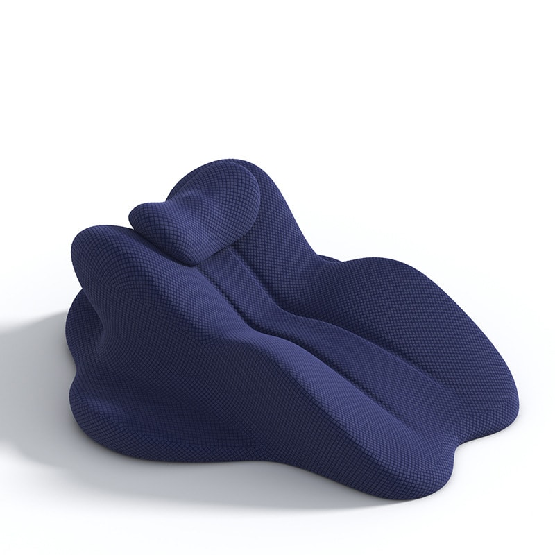 Ergonomic Memory Foam Bed Pillow For Headboard Chin Back Support 7