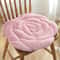 Plush Rose Flower Chair Pad Thickened Anti Slip Seat Cushion 7