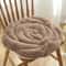 Plush Rose Flower Chair Pad Thickened Anti Slip Seat Cushion 9