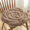Plush Rose Flower Chair Pad Thickened Anti Slip Seat Cushion 9