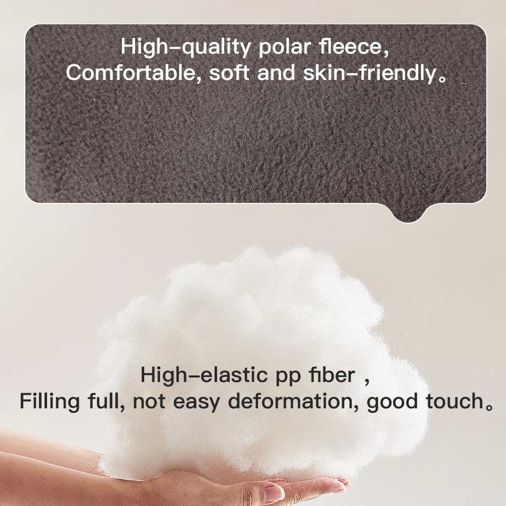 Ergonomic Lumbar Support Pillow Breathable Back Cushion with PP Filled Inner Core for Ultimate Back Pain Relief