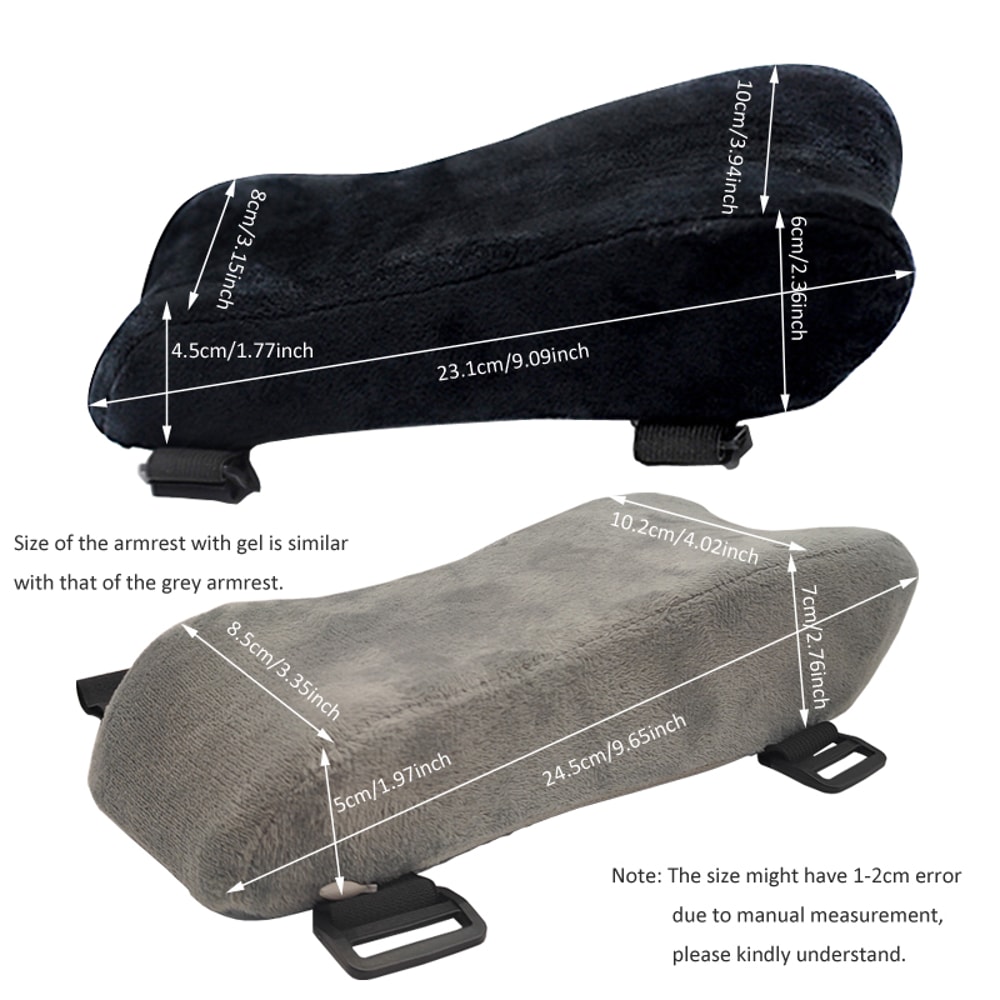 Memory Foam Office Chair Armrest Pad with Removable Cover Elbow Rest Cushion for Office & Gaming Chairs