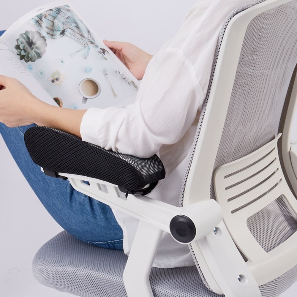 Memory Foam Office Chair Armrest Pad with Removable Cover Elbow Rest Cushion for Office & Gaming Chairs