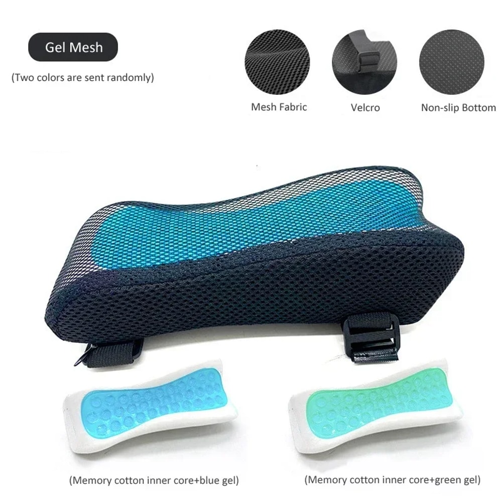 Memory Foam Office Chair Armrest Pad with Removable Cover Elbow Rest Cushion for Office & Gaming Chairs
