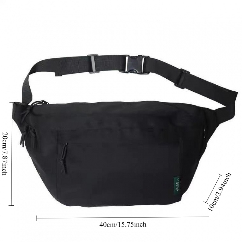Waterproof Nylon Sling Bag for Men and Women Versatile Crossbody Shoulder Chest Bag for Travel and Gym