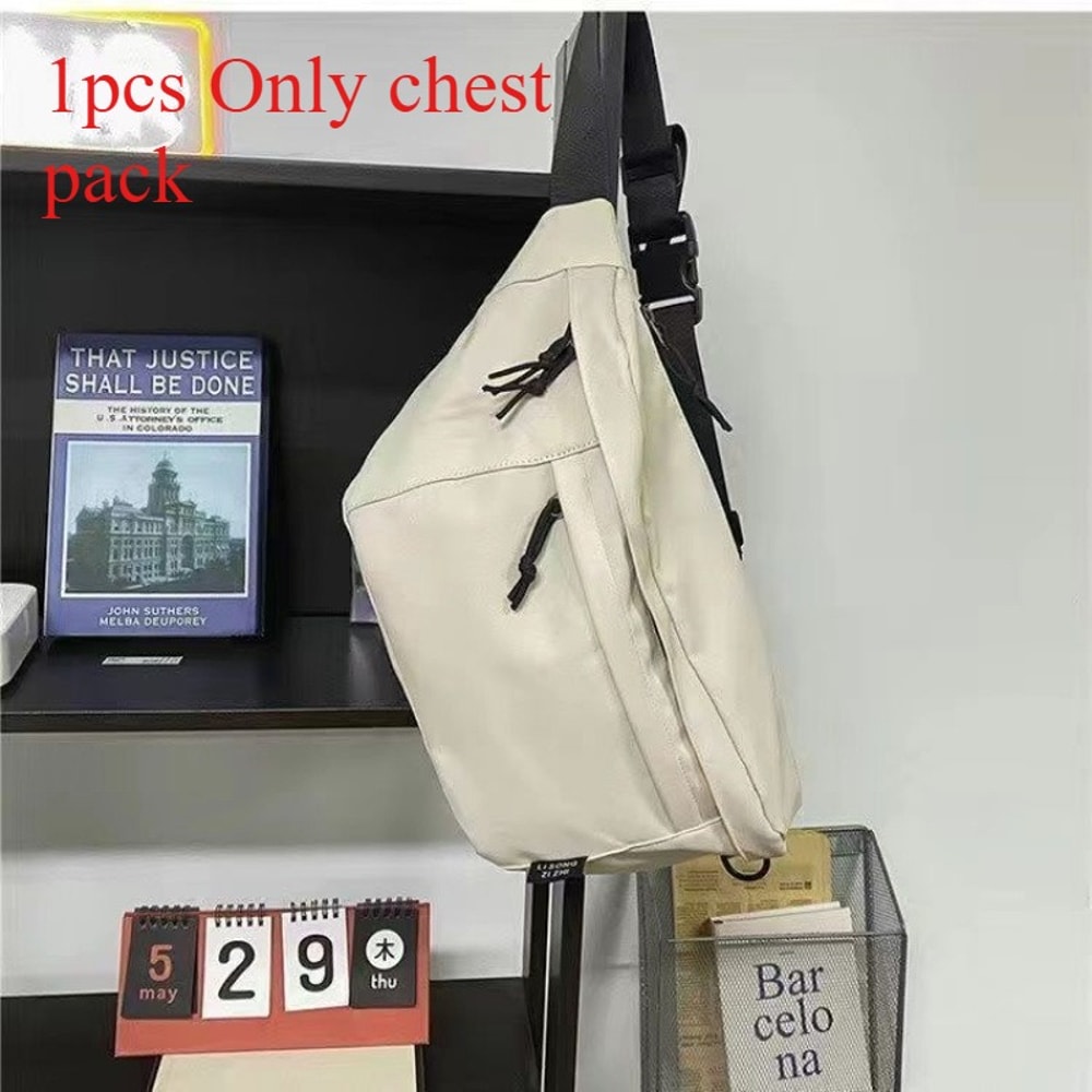 Waterproof Nylon Sling Bag for Men and Women Versatile Crossbody Shoulder Chest Bag for Travel and Gym