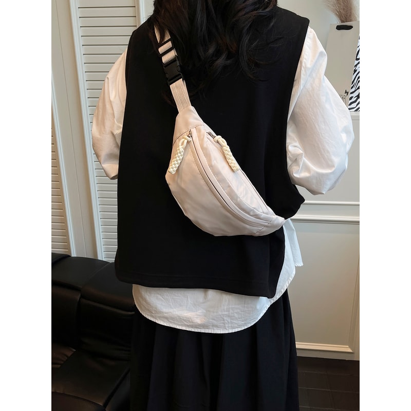 Multi Pocket Crossbody Sling Bag For Women Versatile Travel Commuting Chest Bag 0