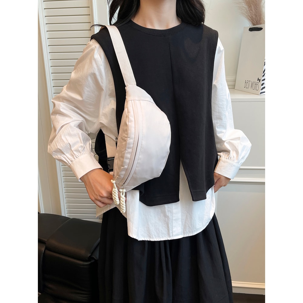 Multi Pocket Crossbody Sling Bag For Women Versatile Travel Commuting Chest Bag 3