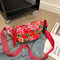 Floral Ethnic Embroidered Crossbody Bag Versatile Large Capacity Dumpling Chest Bag