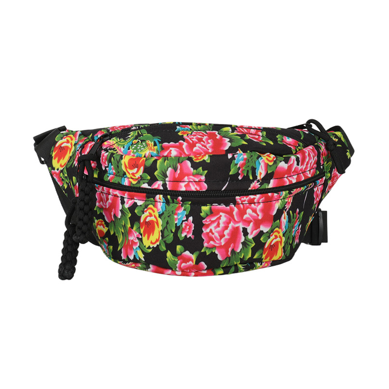 Floral Ethnic Embroidered Crossbody Bag Versatile Large Capacity Dumpling Chest Bag