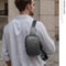 Gemini said Genuine Leather Crossbody Chest Bag Large Capacity Mens Sling Shoulder Pack