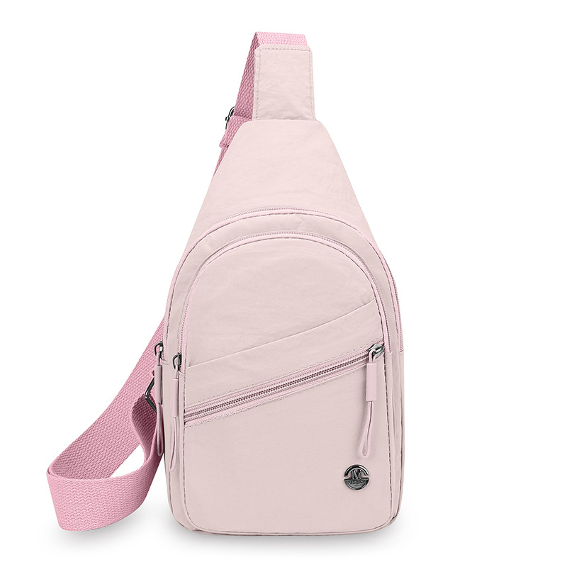 Large Capacity Nylon Messenger Bag Waterproof Lightweight Crossbody Chest Bag For Women 6