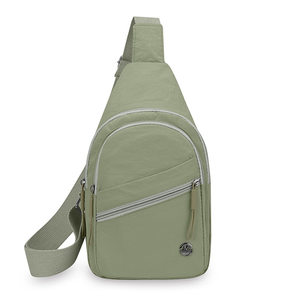 Large Capacity Nylon Messenger Bag Waterproof Lightweight Crossbody Chest Bag For Women 9