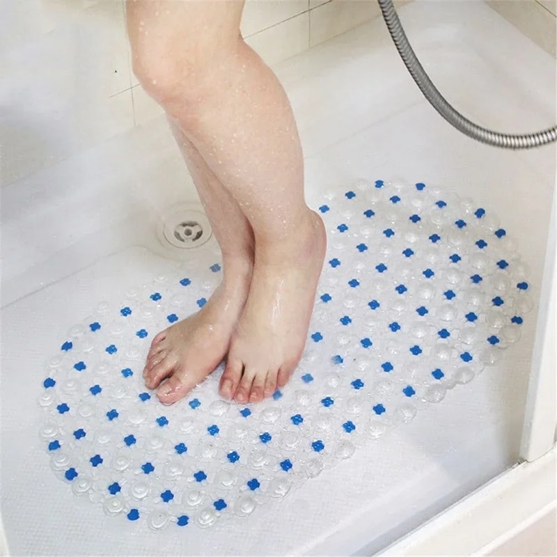 Ultimate Non Slip Shower Mat With Massaging Suction Cups Premium Anti Skid Bath Mat For Safety And 1