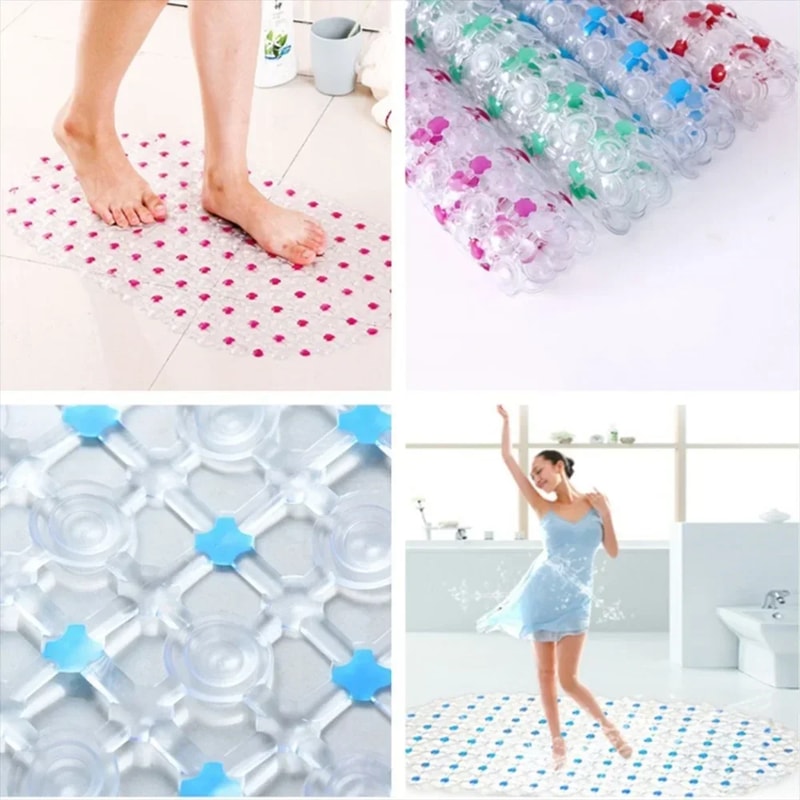 Ultimate Non Slip Shower Mat With Massaging Suction Cups Premium Anti Skid Bath Mat For Safety And 2