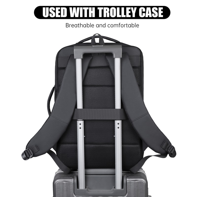 Professional Business Travel Backpack Large Capacity Water Resistant Laptop Bag For Men 1