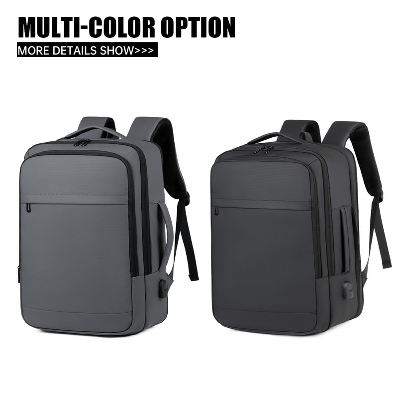 Professional Business Travel Backpack Large Capacity Water Resistant Laptop Bag For Men 3