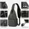 Versatile Mens Sling Bag Lightweight Crossbody Chest Pack For Travel Hiking 1