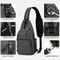 Versatile Mens Sling Bag Lightweight Crossbody Chest Pack For Travel Hiking 1