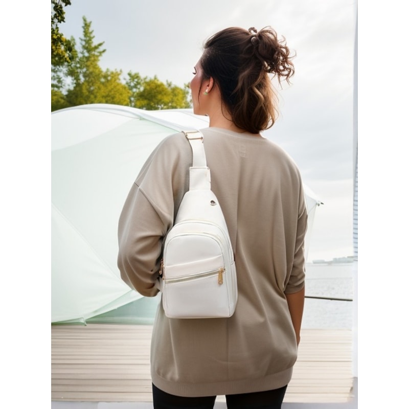 Versatile MultiPocket Sling Bag Stylish Crossbody Chest Bag For Travel And Daily Use 0