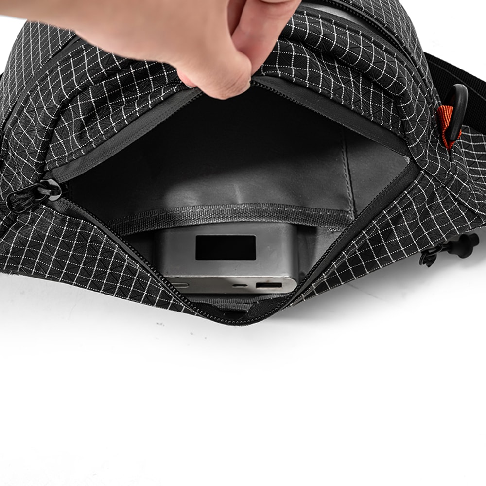 Lightweight Crossbody Waist Bag Large Capacity Outdoor Travel Sling for Men & Women