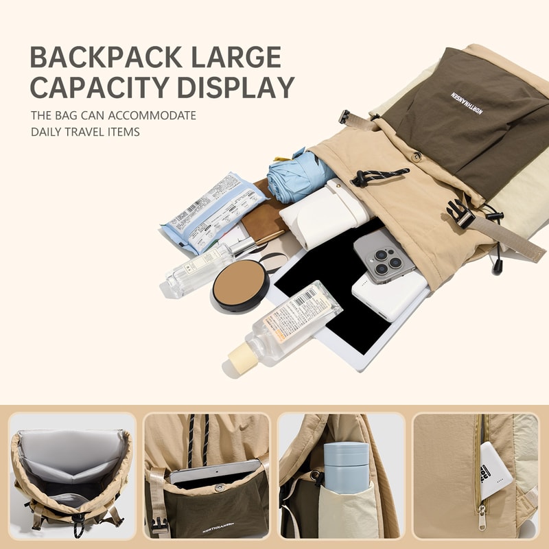 Saint Levi New Retro Backpack Lightweight Casual Daypack for Men & Women