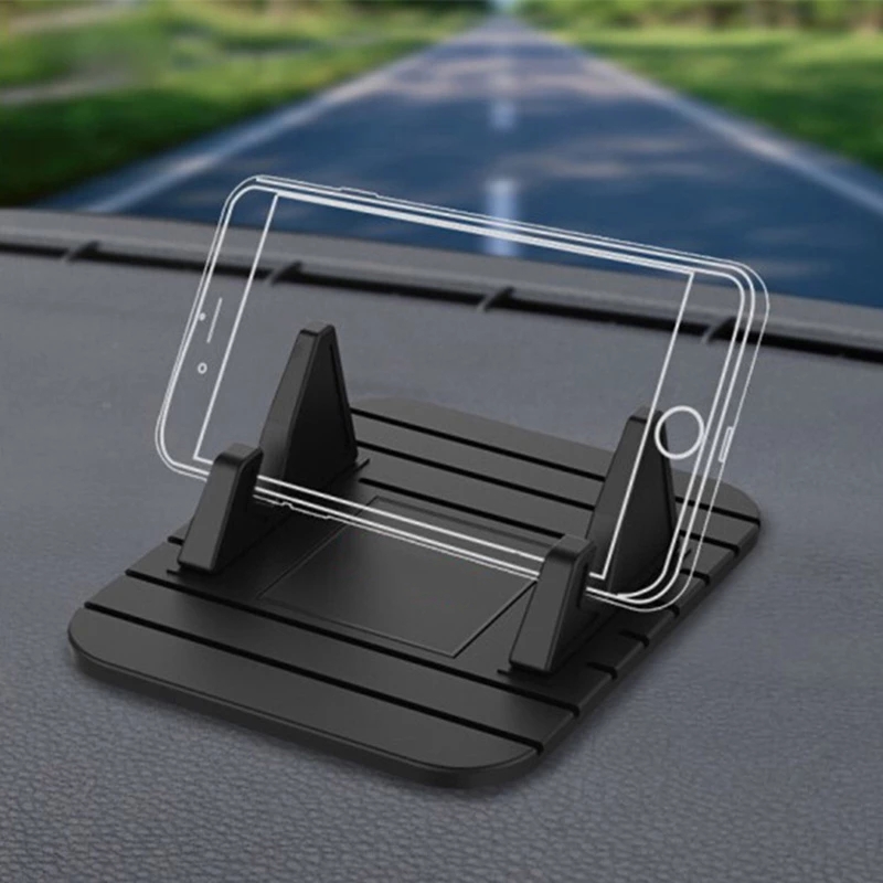 Silicone Anti Slip Dashboard Holder for Car & Desk Universal Phone Stand Mount for All Devices