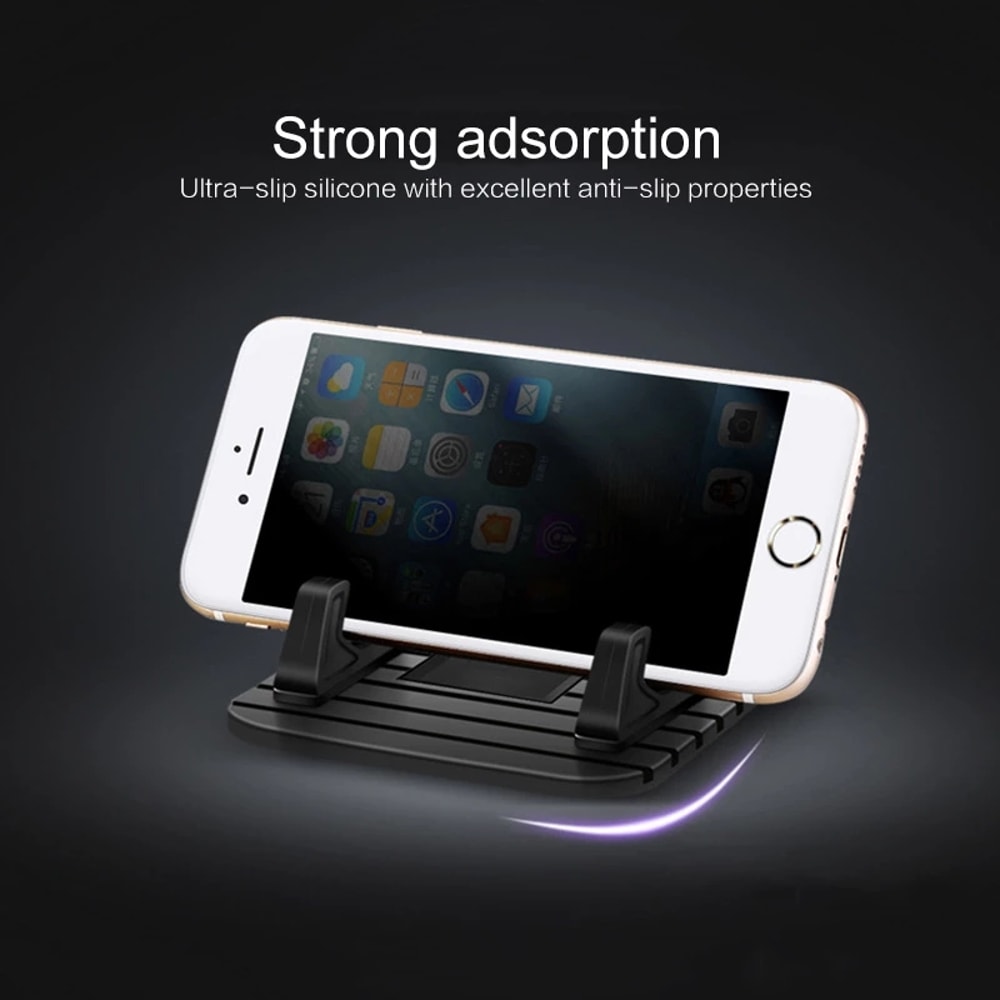 Silicone Anti Slip Dashboard Holder for Car & Desk Universal Phone Stand Mount for All Devices