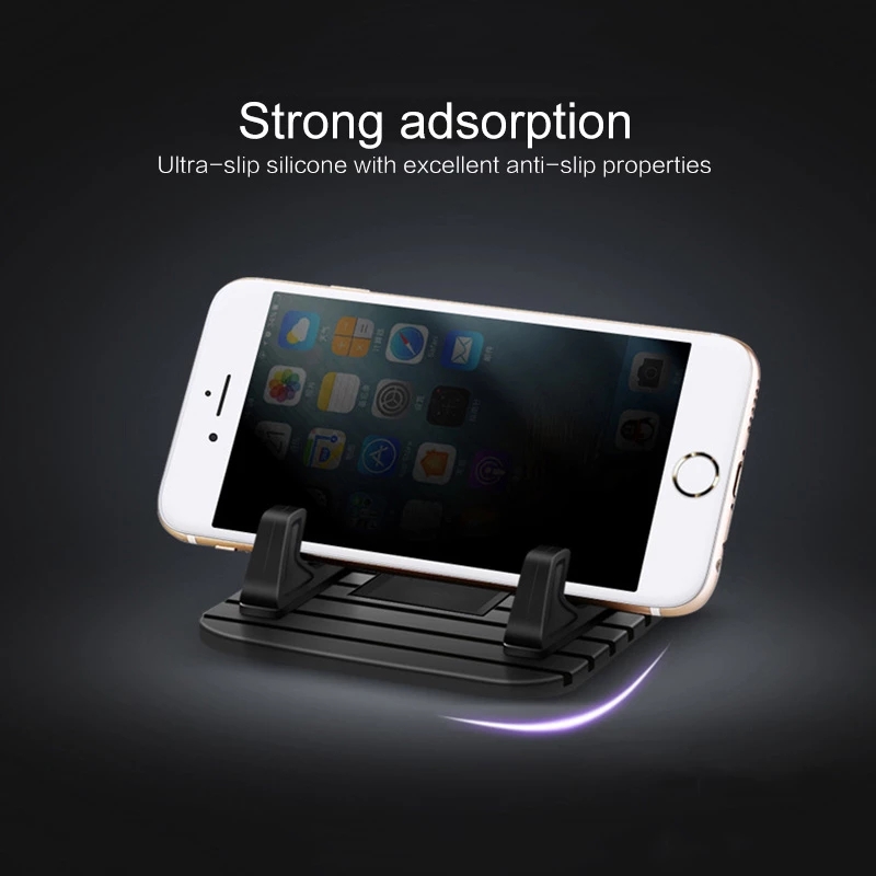 Silicone Anti Slip Dashboard Holder for Car & Desk Universal Phone Stand Mount for All Devices