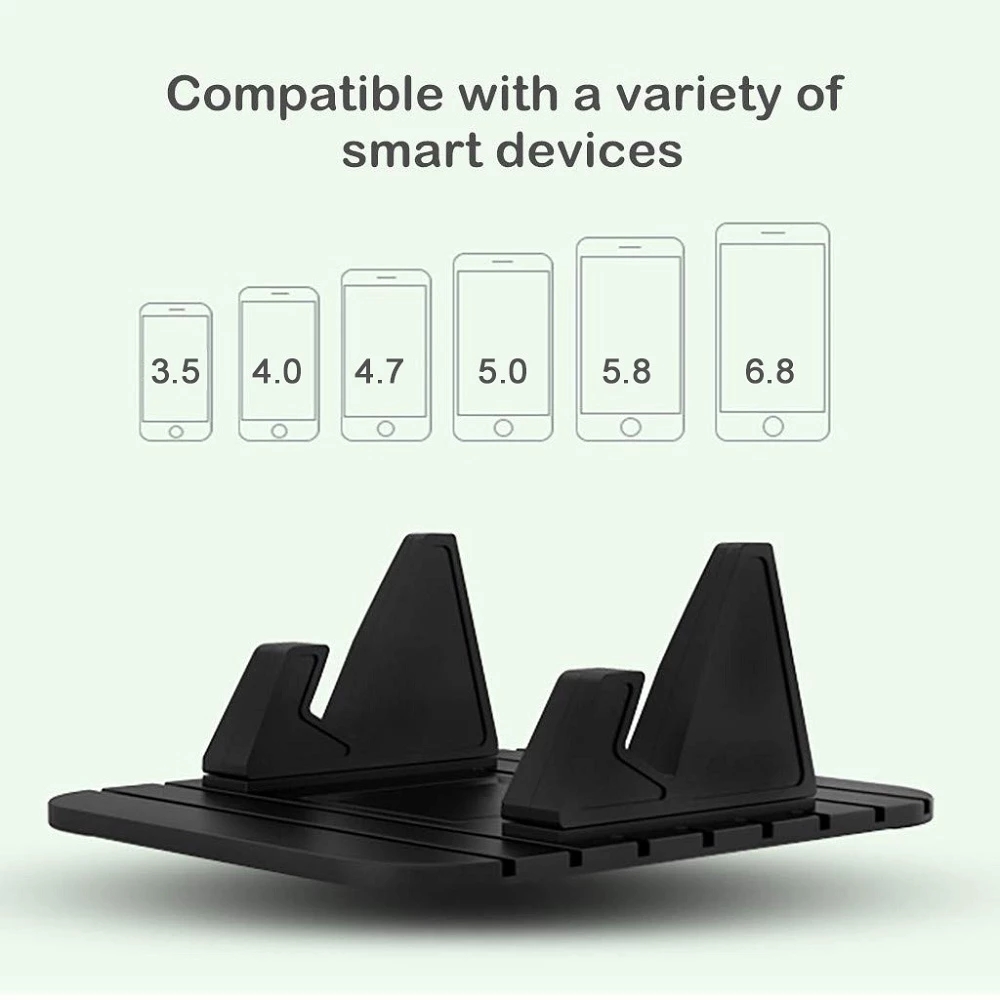 Silicone Anti Slip Dashboard Holder for Car & Desk Universal Phone Stand Mount for All Devices