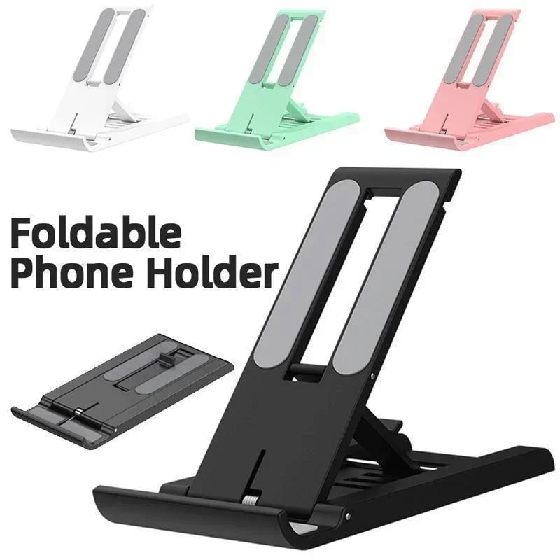 Foldable Desktop Phone Stand Portable Mini Mobile Holder for Easy Viewing & Hands Free Use