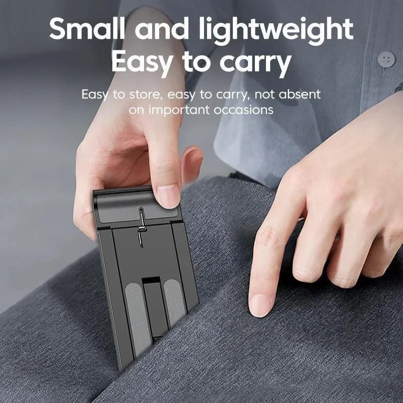 Foldable Desktop Phone Stand Portable Mini Mobile Holder for Easy Viewing & Hands Free Use
