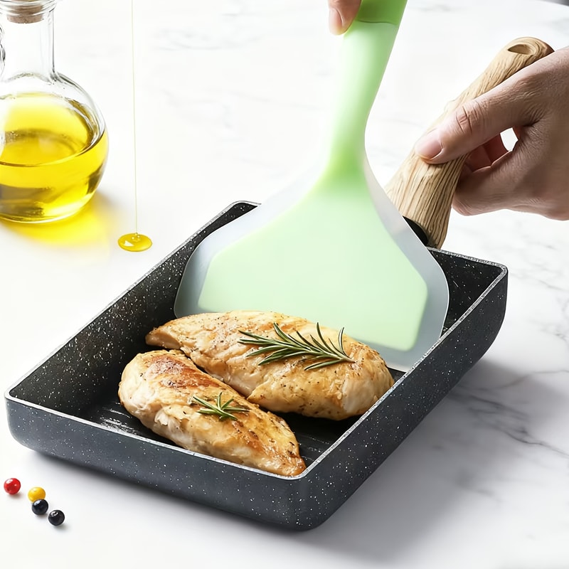 Heat Resistant Silicone Spatula for Cooking Scraping & Serving Non Stick & Durable Kitchen Tool
