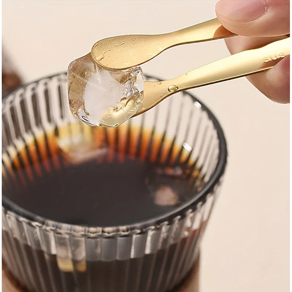 Stainless Steel Ice Tongs Burr Free Food Tongs For Sugar Cubes Towels 4