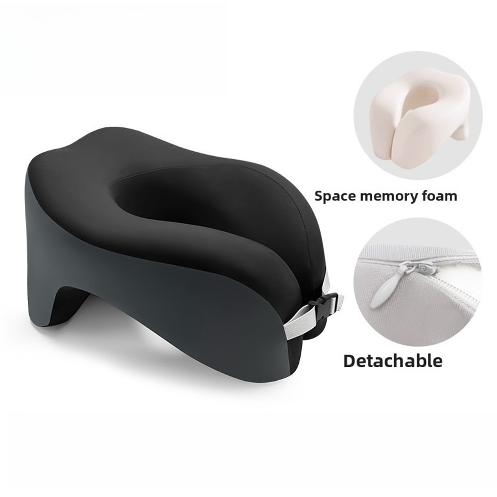 Memory Foam Travel Neck Pillow Portable Cervical Support for Ultimate Comfort
