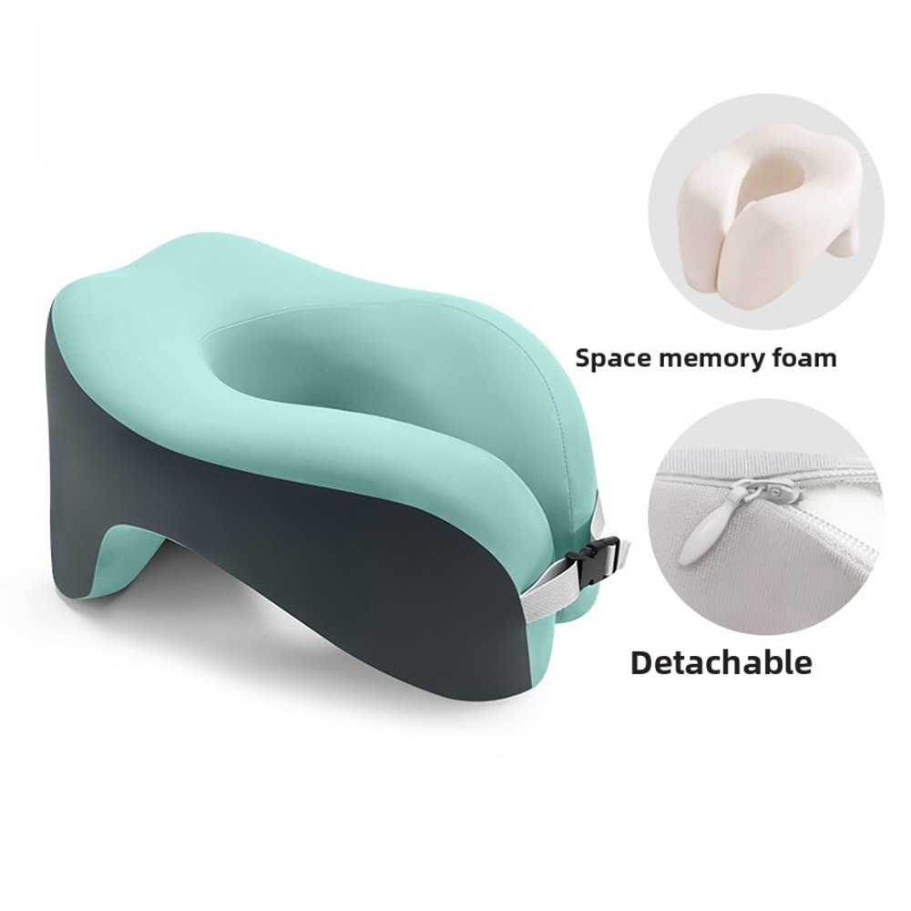 Memory Foam Travel Neck Pillow Portable Cervical Support for Ultimate Comfort
