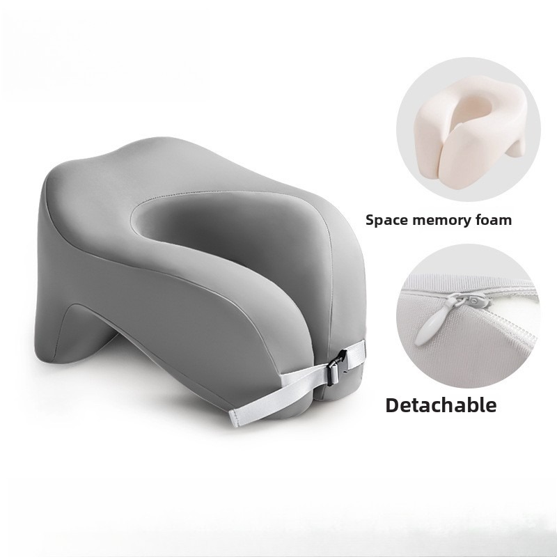 Memory Foam Travel Neck Pillow Portable Cervical Support for Ultimate Comfort