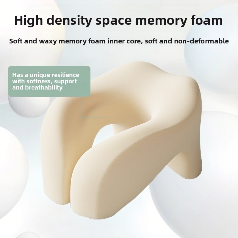 Memory Foam Travel Neck Pillow Portable Cervical Support for Ultimate Comfort