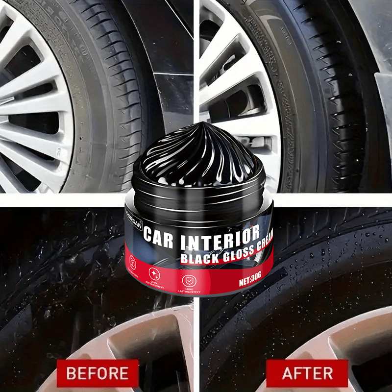 Ultimate Tire Shine Wax Restores Faded Paint Protects From Cracks Enhances Car Interior Finish 1